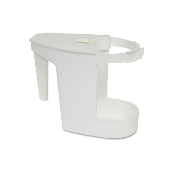 Sp Richards Genuine Joe Toilet Bowl Mop Caddy, White GJO85121
